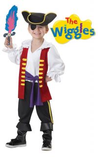  Wiggles Captain Feathersword Pirate Costume Child Toddler New