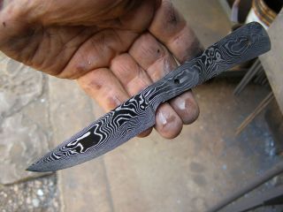Craig Barr Hand Forged Damascus Knife Blade Blank 10
