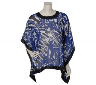 Never Enough by Iris Simms Printed Georgette Scarf Top —