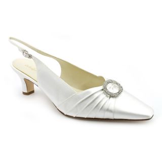 Colorful Creations 62230 Womens Size 7 White Textile Slingbacks Shoes