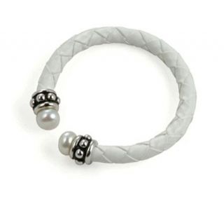 Honora Girls Cultured Freshwater Pearl White Cuff Bracelet —