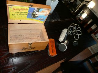 Vintage Ronson Roto Shine Electric Shoe Polisher Polishing Kit Works