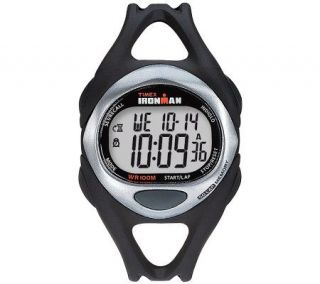 Timex Unisex Black Ironman 50 Lap Watch w/ Indiglo   J308846