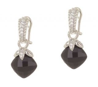 Judith Ripka Sterling Black Onyx Drop Earrings —