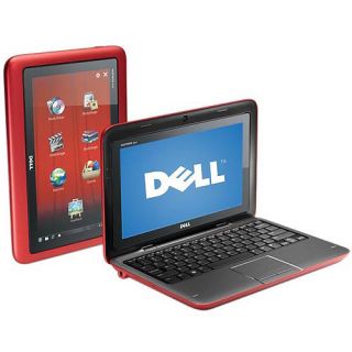 Dell Inspiron Duo Convertible Laptop Tablet PC Netbook in FASTBACK RED