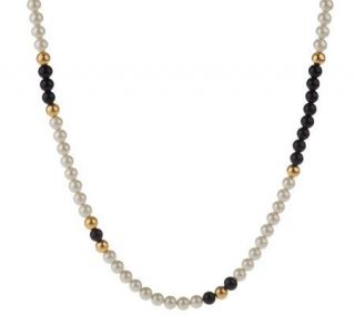 Linea by Louis DellOlio 51 Simulated Pearl & Bead Necklace