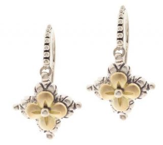 Barbara Bixby Signature Flower Dangle EarringsSterling/18K —