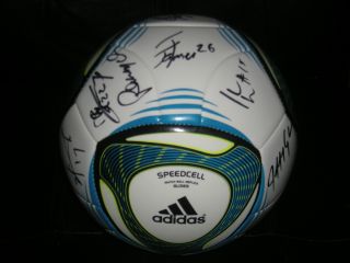 Columbus Crew MLS Team Autographed Soccer Ball 2011 Proof COA Was $109