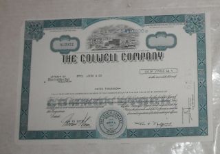 1979 The Colwell Company 10000 Shares Common Stock Certificate NU3972