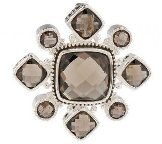 Sterling 9.50 ct tw Smoky Quartz Enhancer —