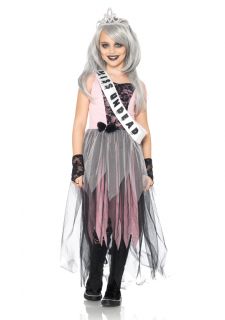  Queen Dress and Crown Scary Kids Childrens Halloween Costume