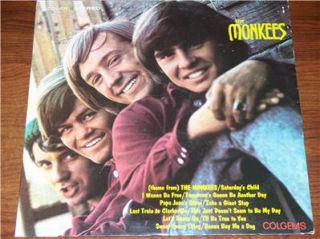 The Monkees COS 101 Album with Misspelled Papa Jeans Blues RARE Vinyl