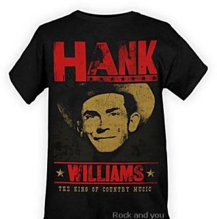 Hank Williams SR Country Blues Rock T Shirt M L XL NWT