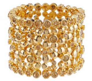 LK by Leetal Kalmanson Bold Openwork & Crystal StretchBracelet