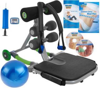 Total Core DeluxeAbdominal Machine with 2 DVDs, Bands & Ball
