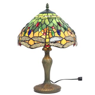  Styled Tiffany Style Stained Glass Table Lamp w 12 Shade