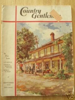 Country Gentleman Gentlewoman Magazine September 1939