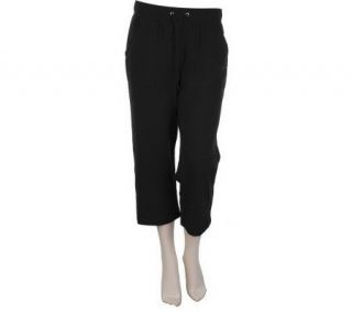 Sport Savvy Essentials French Terry Drawstring Crop Pants —