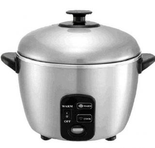 Sunpentown SC 886 3 Cup Stainless Steel Rice Cooker and Steamer New
