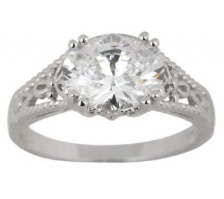 Epiphany Diamonique 3.00 ct East West Oval Ring —