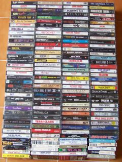  152 Cassette Tapes 80s Rock Country Pop Ozzy Garth Brooks INXS