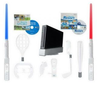 Nintendo Wii Sports and Sports Resorts Bundle with Accessories
