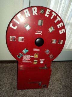 Vintage 1940s Dial A Smoke Cigarette Vending Machine VERY CLEAN