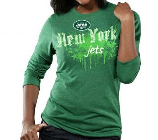NFL New York Jets Womens Long Sleeve TriblendT Shirt —
