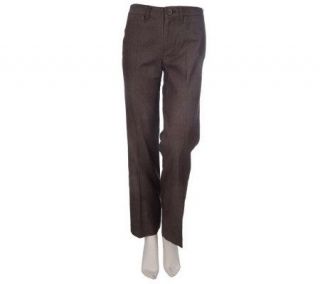 Motto Yarn dyed Twill Fly Front Bootcut Trouser Pants —