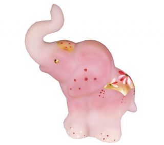 Fenton Art Glass Rosalene Elephant —