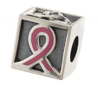 Taras Diary Sterling Silver Breast Cancer Charm   J156451
