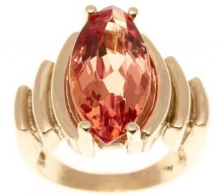 Estate Jewelry Marquise Imperial Topaz Ring 14KGold, C. 1940s