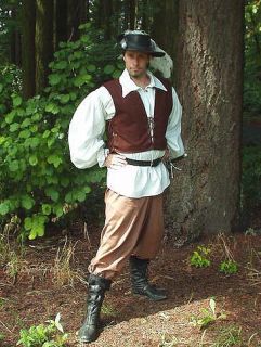 Renaissance SCA Mens Cavalier Commoner Cotton Pants MTC