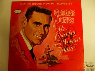 George Jones Autographed Mr Country Western Music  1965 LP