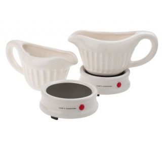 CooksEssentials Set of 2 18oz. Electric Gravy Warmers —