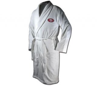 NFL San Francisco 49ers Team Logo Embroidered Bath Robe —