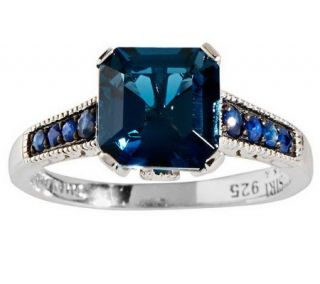 Asscher Cut and Round Multi gemstone Gemstone Sterling Ring   J269155