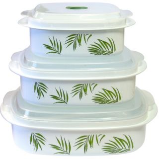 Corelle Coordinates Microwave Cookware and Storage Set with Bamboo