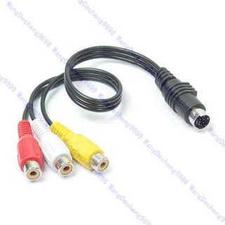 Pin s Video to 3 RCA Component Cable for PC DVD HDTV