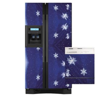  Art Snow Flakes Combo Refrigerator Dishwasher Cover T B Magnet