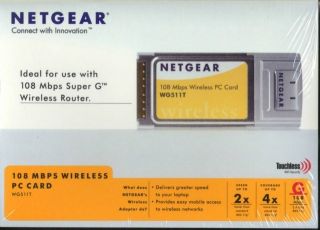 Netgear Wireless PC Card PCMCIA WG511T New in Box