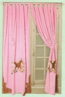 Cowgirl Horse Drapes Curtains Window Treatments Western