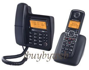 Motorola L702C DECT 6.0 Corded/Cordless Phone Bundle w/ Answering