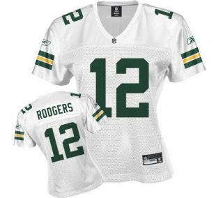 NFL Packers Aaron Rodgers Womens White FashionJersey —