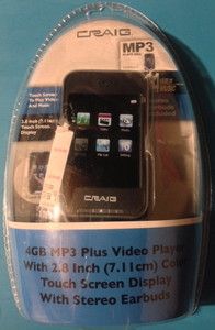 Craig 4GB  Plus Video Player with 2 8 Inch Color Touch Screen