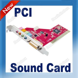 PCI 4 Channel 4CH Audio PC 3D Sound Card MIDI Game Port