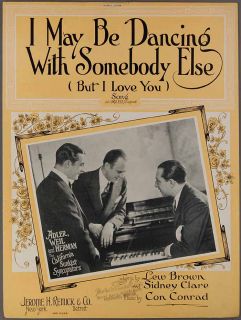  DANCING WITH SOMEBODY ELSE Brown Clare Conrad SUNKIST SYNCOPATORS 1926