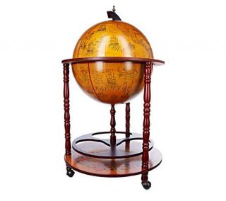 Linda Dano Old World Italian Replica Globe Bar on Stand —