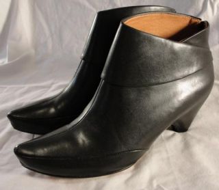 Corso Como Sz 7 Womens Boca Black Leather Ankle Booties Boots