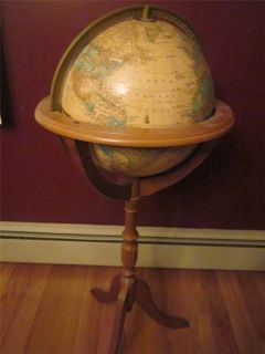 Vintage Crams Cram Imperial World Globe on 31 Stand